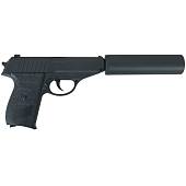 Пистолет GALAXY пневматический страйкбольный Walther PPS с глушителем магазин 8 шт калибр 6 мм (3219051) - ВОЕНТОРГ ТЫЛОВИК