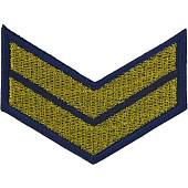 Знак - годичка ( нашивка шеврон ) нарукавный за выслугу лет ( по годам службы ) 2 года вышитый темно-синий (2508102) - ВОЕНТОРГ ТЫЛОВИК