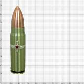 Зажигалка патрон с символикой ВВС СССР малая газовая золотистая (4403182) - ВОЕНТОРГ ТЫЛОВИК