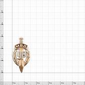 Знак фрачный МВД УР ( Уголовный розыск ) ( меч ) 27 мм на пимсе золотистый (2302011) - ВОЕНТОРГ ТЫЛОВИК