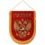 Вымпел большой с вышивкой Герб России 32х25 красный (4504020) - HAKKI.RU