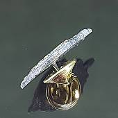 Знак фрачный ФСБ России 14х27 мм латунный (2302080) - ВОЕНТОРГ ТЫЛОВИК