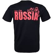 Футболка с патриотической символикой Герб ( орел ) России / National team Russia черная (1208798) - ВОЕНТОРГ ТЫЛОВИК