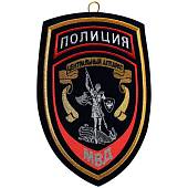 Вымпел с символикой Полиция Центральный аппарат МВД 22х15 вышитый средний на стойке темно-синий (4503033) - ВОЕНТОРГ ТЫЛОВИК