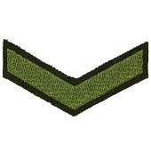 Знак - годичка ( нашивка шеврон ) нарукавный за выслугу лет ( по годам службы ) 1 год полевой вышитый (2508076) - ВОЕНТОРГ ТЫЛОВИК