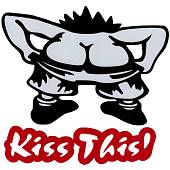 Наклейка на авто виниловая светоотражающая Kiss This / Поцелуй это 13х12,5 (12016004) - ВОЕНТОРГ ТЫЛОВИК
