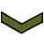 Знак - годичка ( нашивка шеврон ) нарукавный за выслугу лет ( по годам службы ) 1 год полевой вышитый (2508076) - HAKKI