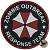 Нашивка ( шеврон патч patch ) тактическая ZOMBIE OUTBREAK - RESPONSE TEAM 3D PVC ( пластизоль ) на липучке D-6,5 черная (2504161) - HAKKI