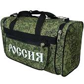 Сумка камуфлированная РОССИЯ с боковым карманом 40х20х18 14 л цифра зеленая (3310105) - ВОЕНТОРГ ТЫЛОВИК
