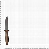 Нож туристический САРО ( SARO ) разделочный Кедр 65х13 в чехле дерево (3917098) - ВОЕНТОРГ ТЫЛОВИК