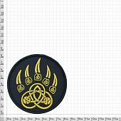 Нашивка ( шеврон патч patch ) тактическая Лапа Велеса вышитая на липучке D-8 желтая (2509065) - ВОЕНТОРГ ТЫЛОВИК