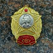Знак нагрудный Уссурийское СВУ ( Суворовское военное училище ) закрутка (2301913) - ВОЕНТОРГ ТЫЛОВИК