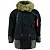Куртка 726 GEAR аляска с меховым воротником черная (1105135) - HAKKI