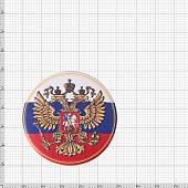 Магнит с символикой Герб ( орел ) России D-5,5 триколор (4404032) - ВОЕНТОРГ ТЫЛОВИК