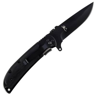 Нож складной BROWNING полуавтоматический с клипсой черный (3913032) - HAKKI.RU