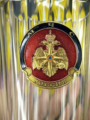 Стакан граненый с символикой МЧС РОССИИ (4609183) - HAKKI.RU