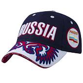 Бейсболка RUSSIA / РОССИЯ вышитая темно-синяя (1401924) - ВОЕНТОРГ ТЫЛОВИК
