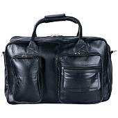 Сумка ( портфель ) Pakistan дорожная мужская ТR Bag 2 кожаная 22 л черная (3310015) - ВОЕНТОРГ ТЫЛОВИК