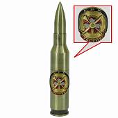 Зажигалка патрон с символикой ГРУ ГШ ВС РФ газовая 140 мм (4403979) - ВОЕНТОРГ ТЫЛОВИК