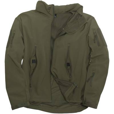 Куртка TAC SoftShell тактическая демисезонная ветровлагозащитная мембрана оливковая (1105103) - HAKKI.RU