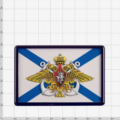 Магнит с символикой ВМФ России (4404009) - HAKKI.RU