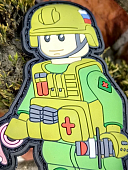Нашивка ( шеврон патч patch ) тактическая BRICK OPERATOR МЕДИК 3D PVC на липучке 5х8 (2504410) - ВОЕНТОРГ ТЫЛОВИК