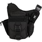 Сумка-органайзер TAC на плечо тактическая MOLLE черная (3310106) - ВОЕНТОРГ ТЫЛОВИК