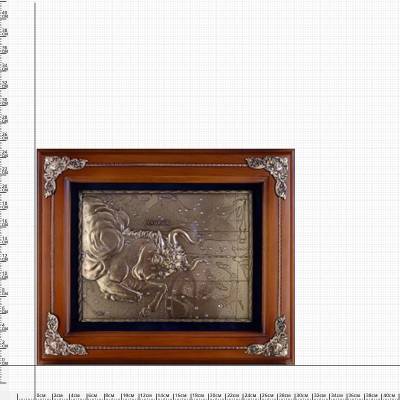 Ключница настенная Телец деревянная 340х290х90 (4311044) - HAKKI.RU