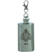 Фляга подарочная с символикой МЧС России 2 OZ-50 мл серебристая (4608069) - ВОЕНТОРГ ТЫЛОВИК