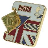 Значок ( знак ) олимпийский Лондон / London 2012 команда России Баскетбол / Basketball коллекционный на пимсе (2308021) - ВОЕНТОРГ ТЫЛОВИК