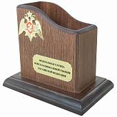Карандашница с символикой Росгвардия ФСВНГ России деревянная (4309011) - ВОЕНТОРГ ТЫЛОВИК