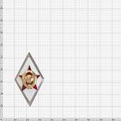 Знак нагрудный ( ромб ) МО СССР об окончании Военной академии ВА закрутка (2301553) - ВОЕНТОРГ ТЫЛОВИК