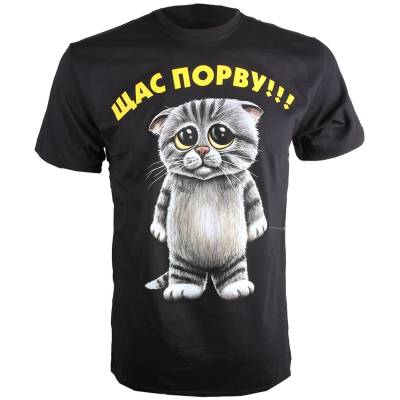 Футболка Щас порву! черная (1208182) - HAKKI.RU