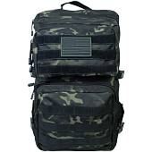 Рюкзак TAC тактический Tactical MOLLE 35х50х30 53 л камуфлированный camo-multi черный (3306111) - ВОЕНТОРГ ТЫЛОВИК