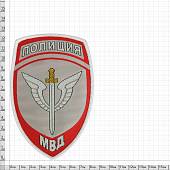 Нашивка ( шеврон ) на рукав Полиция Спецподразделения МВД 8х12 жаккардовая серая (2503245) - ВОЕНТОРГ ТЫЛОВИК