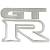 Наклейка металлизированная ДжиТи Эр ( GT R ) 6х4 (4420057) - HAKKI