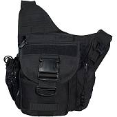 Сумка-органайзер TAC на плечо тактическая MOLLE черная (3310106) - ВОЕНТОРГ ТЫЛОВИК