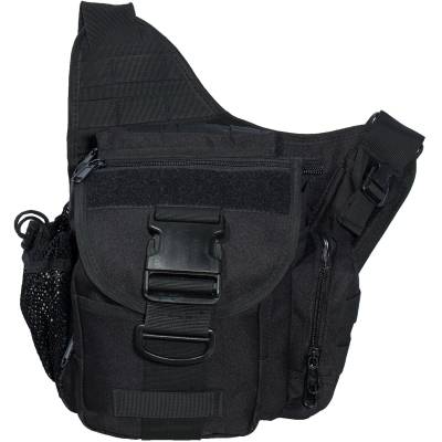 Сумка-органайзер TAC на плечо тактическая MOLLE черная (3310106) - HAKKI.RU