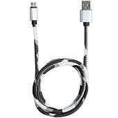 Кабель ( провод ) для зарядки телефона USB / Micro камуфлированный серый (4002007) - ВОЕНТОРГ ТЫЛОВИК
