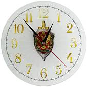 Часы настенные с символикой ФСБ ( Федеральная служба безопасности ) РФ D-28 (4102158) - ВОЕНТОРГ ТЫЛОВИК