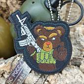 Нашивка ( шеврон патч patch ) тактическая Мишка с М416 вышитая на липучке 7х8 черная (2509494) - ВОЕНТОРГ ТЫЛОВИК