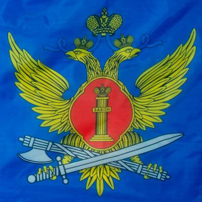 Флаг ФСИН ( Федеральная служба исполнения наказаний ) России 90х135 (4701985) - HAKKI.RU