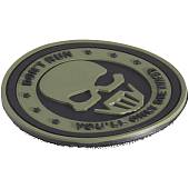 Нашивка ( шеврон патч patch ) тактическая Don't  run you'll only die tired 3D PVC ( пластизоль ) на липучке D-8 черная (2504231) - ВОЕНТОРГ ТЫЛОВИК