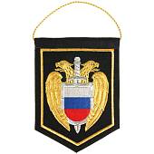 Вымпел с символикой ФСО России средний вышитый 15х21 иссиня-черный (4503055) - ВОЕНТОРГ ТЫЛОВИК