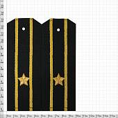Погоны ВМФ на офисную форму Капитан 3 ранга рип-стоп машинная вышивка пластик (2204969) - ВОЕНТОРГ ТЫЛОВИК