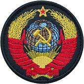 Нашивка ( шеврон патч patch ) тактическая Герб СССР вышитая на липуче D-8 черная (2509122) - ВОЕНТОРГ ТЫЛОВИК