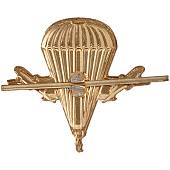 Эмблема ( знак ) петличная ( петлица ) ВДВ России нового образца золотая (2102010) - ВОЕНТОРГ ТЫЛОВИК