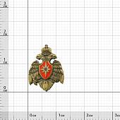 Знак фрачный МЧС России 13х16 мм золотистый (2302997) - ВОЕНТОРГ ТЫЛОВИК