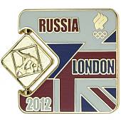 Значок ( знак ) олимпийский Лондон / London 2012 команда России Тхэквондо / Taekwondo коллекционный на пимсе (2308032) - ВОЕНТОРГ ТЫЛОВИК
