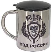Термокружка металлическая с символикой МВД России 300 мл (4602007) - ВОЕНТОРГ ТЫЛОВИК